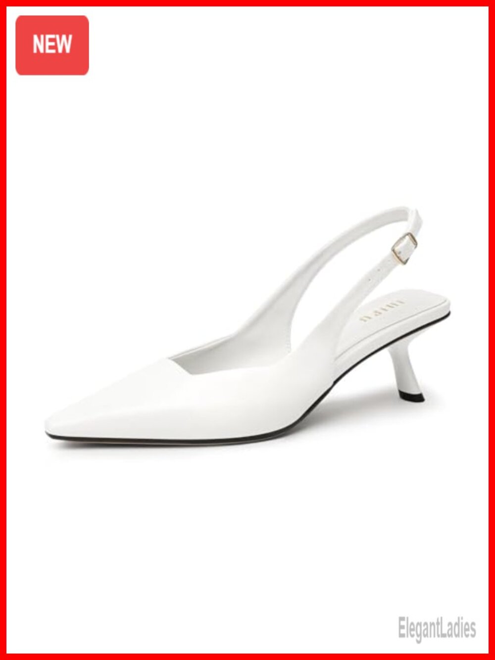 Synthetic Leather Kitten Heel Pumps with Detachable Straps